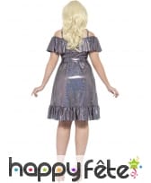 Robe disco grande taille paillettes argentées, image 1