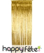 Rideau de lamelles doré
