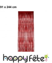 Rideau de lamelles rouges, image 1