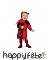 Robe de petite diablesse avec cagoule