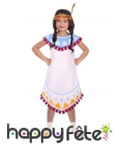 Robe de petite indienne blanche