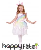 Robe de petite licorne avec oreilles, pour enfant