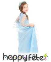 Robe de petite princesse bleue avec serre tête, image 2