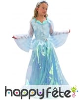 Robe de petite princesse bleue avec serre tête, image 3