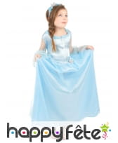 Robe de petite princesse bleue avec serre tête