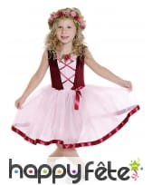 Robe de petite princesse médiévale en tutu