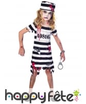 Robe de petite prisonnière zombie ensanglantée