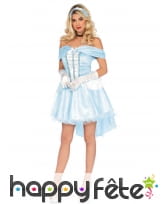 Robe de princesse de minuit pour femme avec traîne