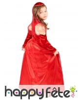 Robe de princesse médiévale rouge pour enfant, image 2