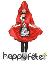 Robe du petit chaperon rouge avec cape pour fille