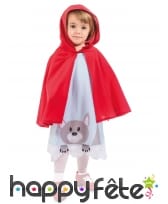 Robe du petit chaperon rouge pour bébé avec cape