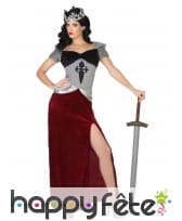 Robe de reine guerrière rouge