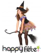 Robe de sorcière féérique colorée avec chapeau, image 1