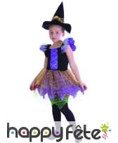 Robe de sorcière féérique colorée avec chapeau, image 3
