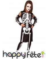 Robe de squelette pour petite fille