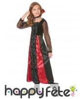 Robe de vampire noire avec arabesques pour enfant, image 1