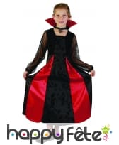 Robe de vampire noire avec arabesques pour enfant, image 3