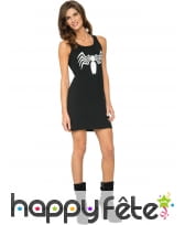 Robe de Venom noire pour femme, Spiderman