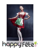 Robe Dirndl verte et rouge de Noël, image 3