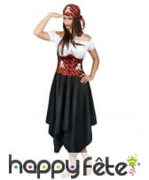 Robe et bandana de femme pirate, image 1
