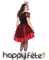 Robe et coiffe reine de coeur adulte, image 1