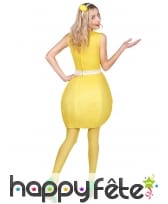 Robe en forme de citron jaune pour femme, image 2