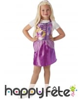 Robe et tiare Raiponce pour petite princesse