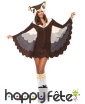 Robe hiboux à capuche