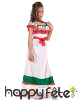 Robe longue mexicaine pour enfant