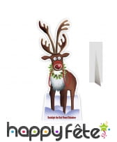 Rudolph le renne en carton taille réelle