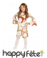 Robe motifs disco année 80 pour petite fille