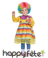 Robe multicolore de bébé clown
