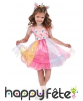 Robe multicolore de petite Licorne avec serre-tête, image 1