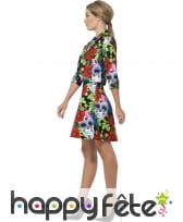 Robe motifs jour des morts colorés, image 3