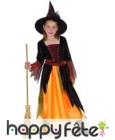 Robe noire et jaune de petite sorcière, image 3