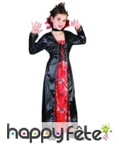 Robe noire et orange imprimé araignées pour enfant, image 3