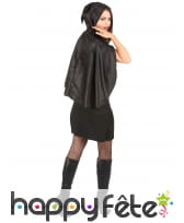 Robe noire imprimé thorax de squelette, image 2