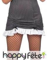 Robe noire lignée blanche de mafioso, image 1