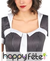 Robe noire lignée blanche de mafioso, image 2