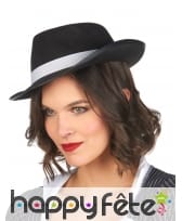 Robe noire lignée blanche de mafioso, image 3