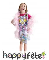 Robe princesse à colorier pour fille