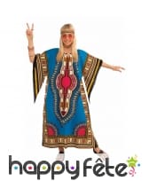 Robe poncho dashiki multicolore