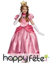 Robe prestige de la Princesse Peach pour fillette