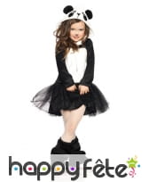 Robe panda pour fille