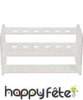 Rack pour tubes a essai cocktails