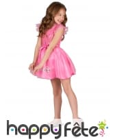 Robe rose de petite princesse avec brillants, image 1