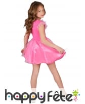 Robe rose de petite princesse avec brillants, image 2