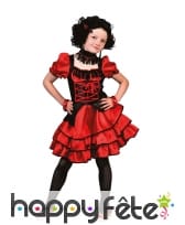 Robe rouge de cancan pour enfant, image 3