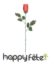 Rose rouge de 44cm, en plastique