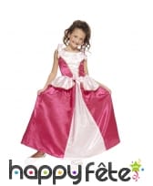 Robe rose et blanche de petite princesse